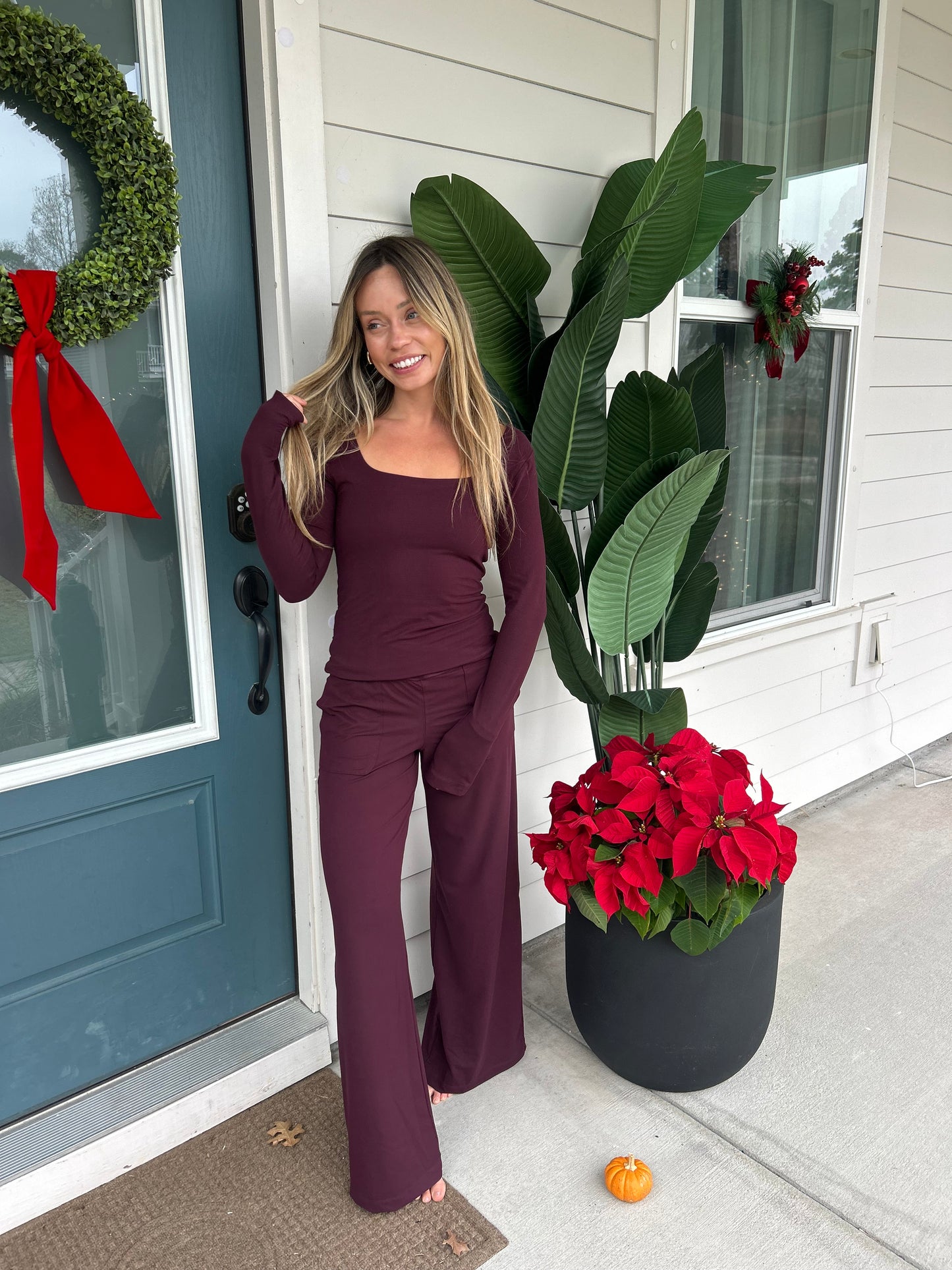 Mulberry Long Sleeve Top