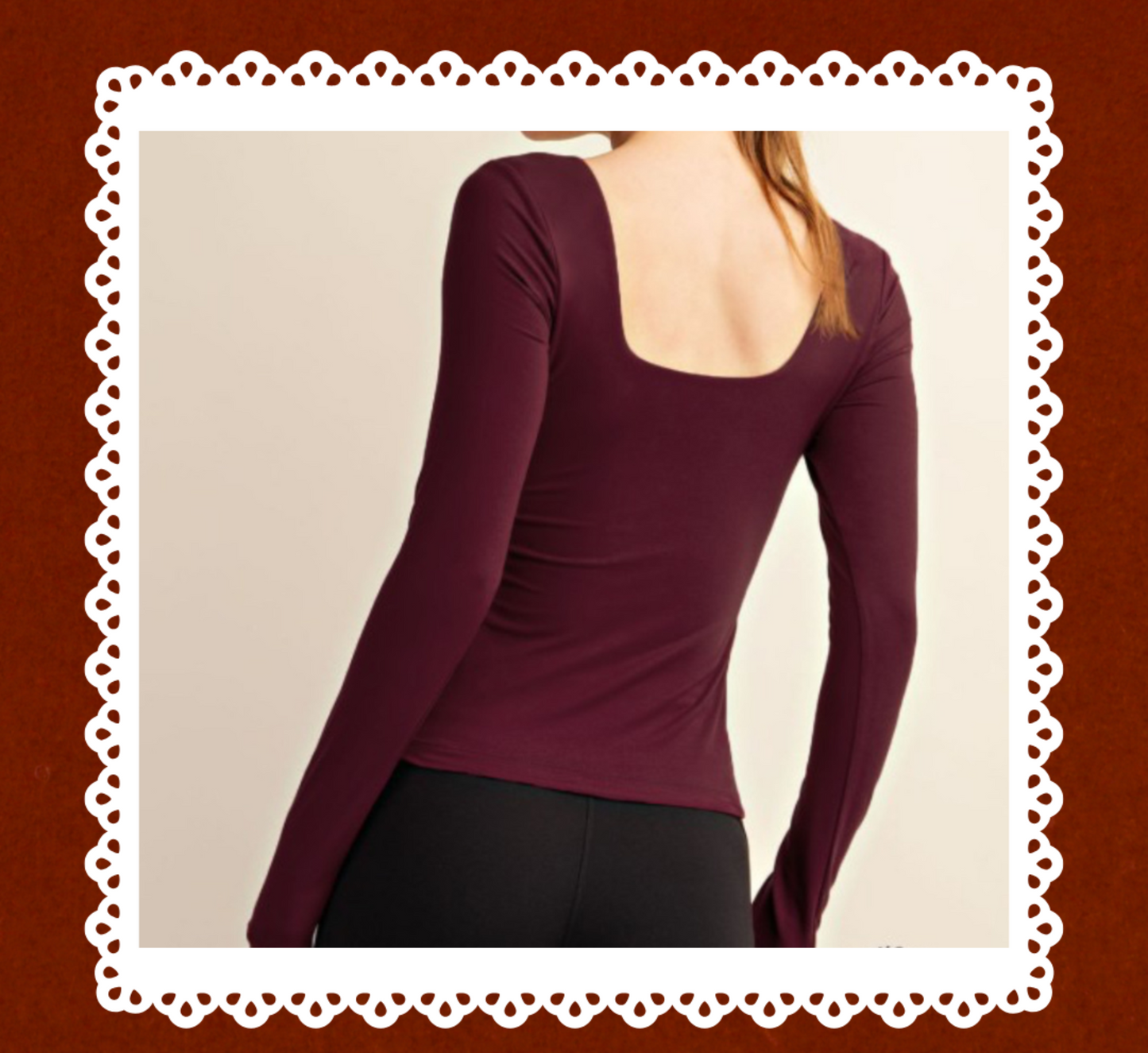 Mulberry Long Sleeve Top