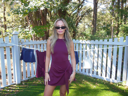 The Bordeaux Wrap Dress