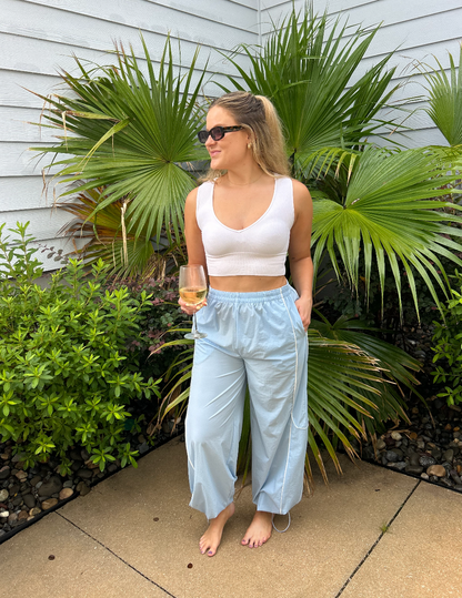 Powder Blue Track Pant