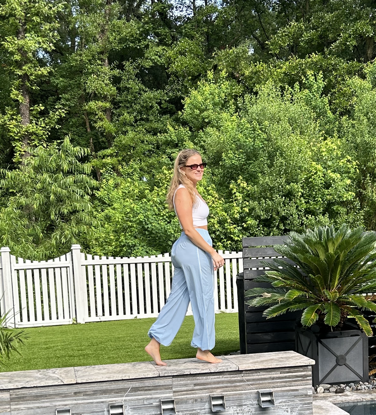 Powder Blue Track Pant